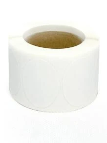 500pcs Paper White Round Gift Label Sticker Valentine Day - White - View 4
