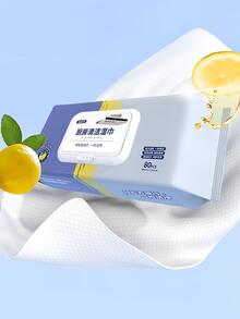 1 paquete de toallitas húmedas multiusos para limpieza de cocina - Blanco - Ver 2