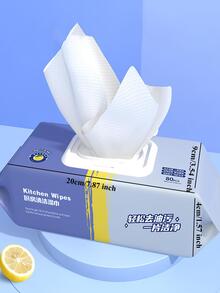 1 paquete de toallitas húmedas multiusos para limpieza de cocina - Blanco - Ver 6