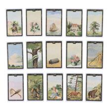 Lenormand Oracle Card Deck 36 Cards/Set With Guidebook For Family Friends Party Entertainment Board Game Holiday Playing Cards - Blue and White - View 6