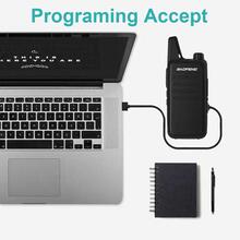 2pcs BAOFENG VT-C2 Adult Walkie Talkies, Mini Dual Band Two-Way Radio, USB-C Rechargeable, With Flashlight - Black - View 10