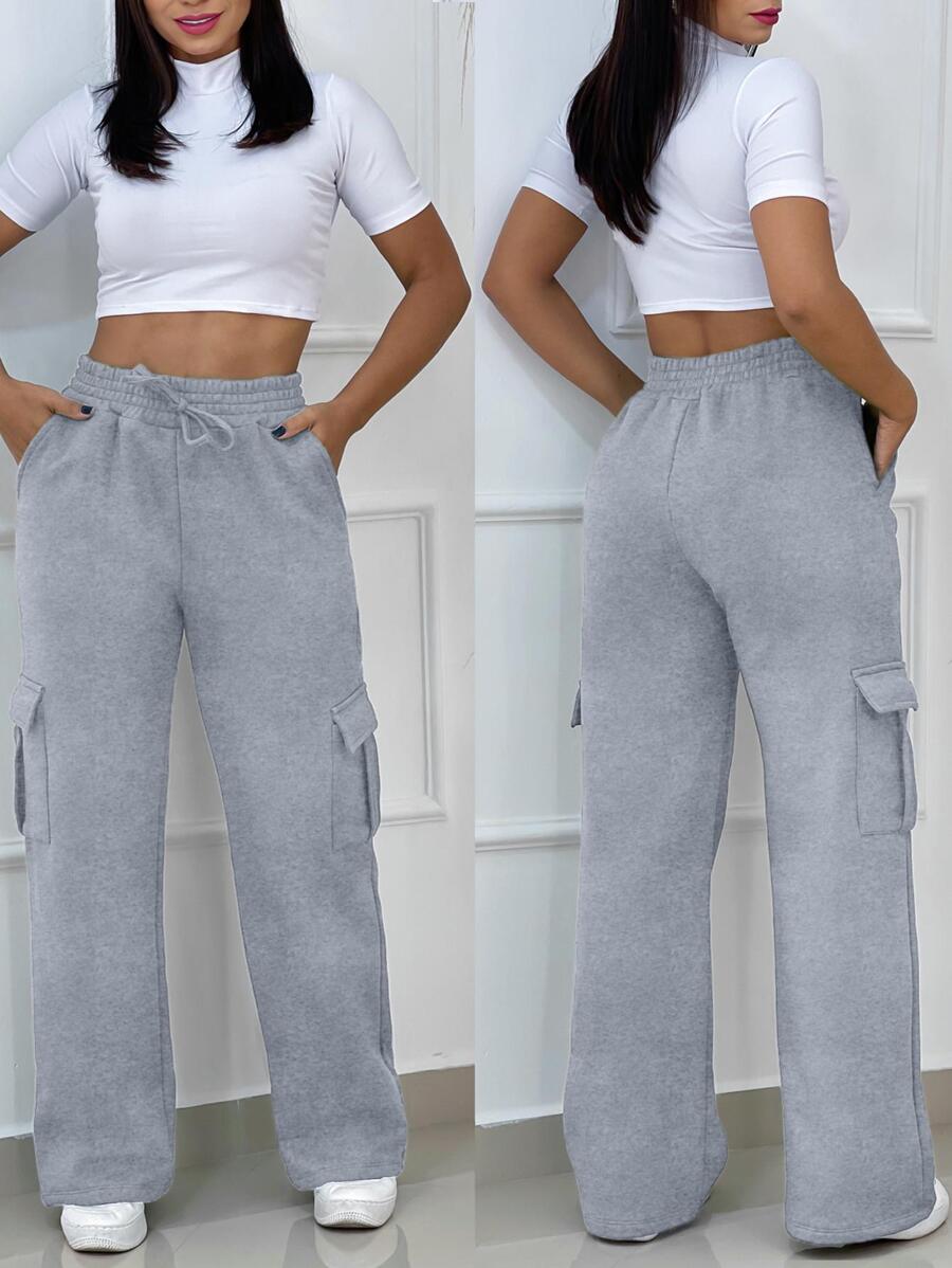 Women Sweatpants - Xám - Xem 1