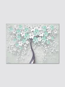 樹圖案無框畫 - 彩色 - 查看 2