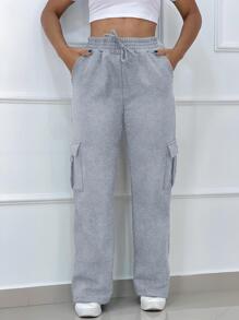 Women Sweatpants - Xám - Xem 5