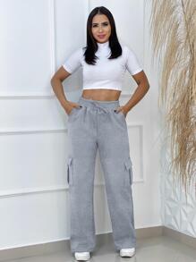 Women Sweatpants - Xám - Xem 2