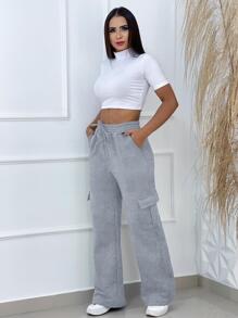 Women Sweatpants - Xám - Xem 4