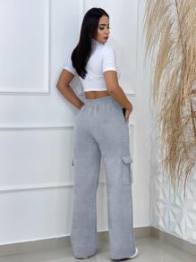 Women Sweatpants - Xám - Xem 3