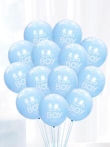12pcs Baby Shower Decorative Balloon - Blue - View 3