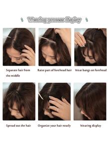 Flecos corto recto sintético pelo - Negro - Ver 8