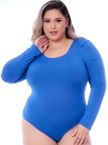 Plus Size Jumpsuits - 寶藍色 - 查看 1