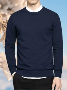 Men Sweaters - 藍色 - 查看 1