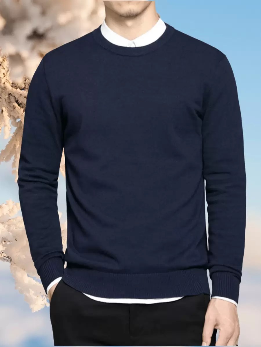 Men Sweaters - 藍色 - 查看 1