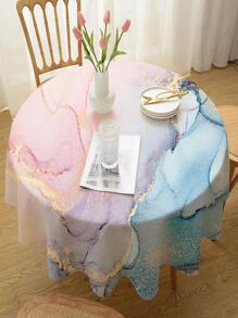 1入組大理石紋樣式桌布 - 彩色 - 查看 3