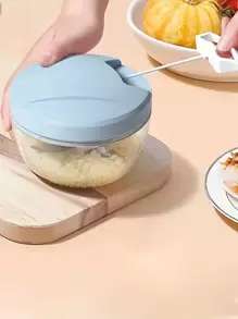 1pc Manual Garlic Press 2-Blade Garlic Mincer Crusher