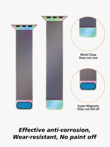 1 dây đeo kim loại phong cách Milan tương thích với Apple Watch 38mm 40mm 41mm 42mm 44mm 45mm 46mm 49mm, dây đeo từ tính lưới thép không gỉ dành cho cả nam và nữ, phù hợp với Apple Watch Series Ultra 10 9 8 7 6 5 4 3 2 1 SE - Ombre - Xem 4