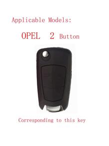 1pc Black Silicone Car Key Case Cover, Anti-drop For Opel Car - Black - View 3