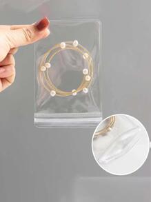 20pcs Jewelry Packaging Bags For Rings, Earrings, Necklaces - White - View 2