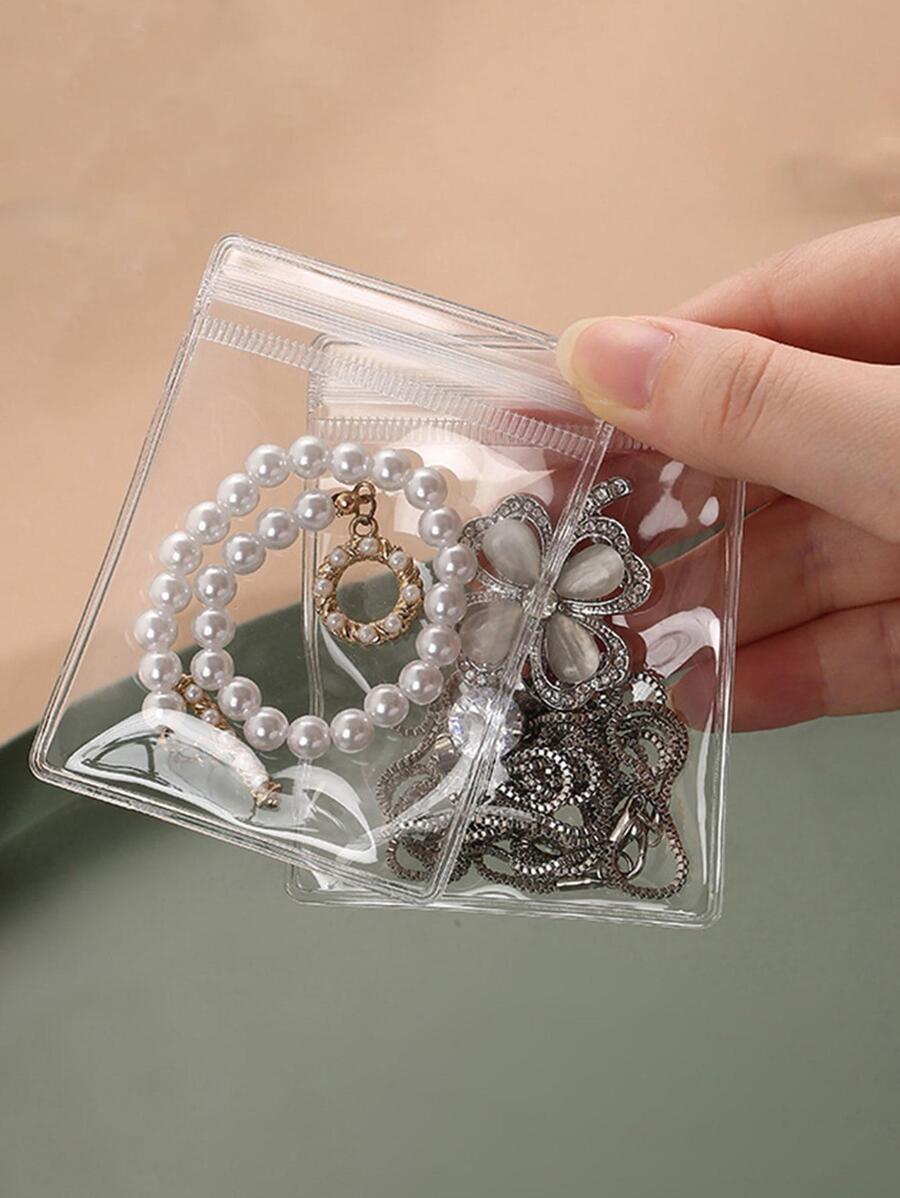 20pcs Jewelry Packaging Bags For Rings, Earrings, Necklaces - White - View 1