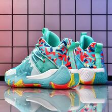 Professional Basketball Shoes For Men And Women, Latest Design With Shock Absorption, Rebound, Wear-Resistant Function, Non-Slip Sole. Couple Style Available. - Cadet Blue - View 3