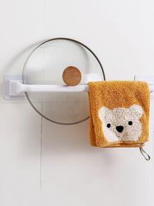 1 件防损坏免钻浴室毛巾杆 - 白色 - 查看 4