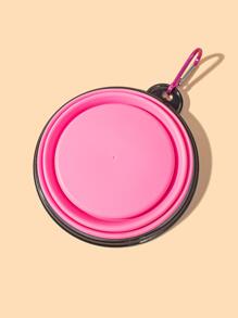 1 cái bát du lịch cho thú cưng có thể gập lại TPE Thích hợp cho chó mèo - Hồng - Xem 5