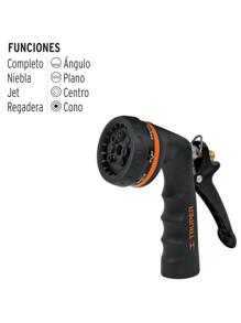 Pistola Metálica 8 Funciones Truper pr-208 - Negro - Ver 2