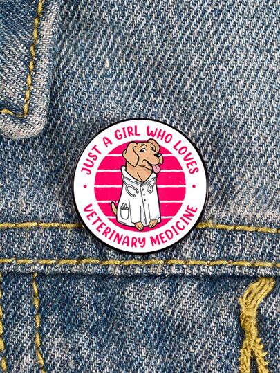 1入組搞笑健康胸針