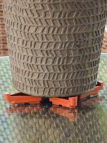 5pcs Plastic Plant Pot Feet Riser - Red - View 3