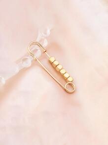2pcs Adjustable Waist Pin For Jeans, Dresses, Etc., Can Also Be Used As Brooch - Gold - View 3