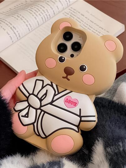 Bear Design Silicone Phone Case