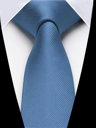 1 pieza Corbata de moda sólida para decoración de ropa, corbata casual para hombres