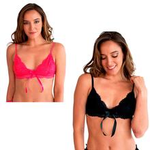 Kit 2 Bralett Sensuales De Encaje I Love Shape M2056 - Multicolor - Ver 1