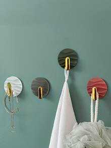 4pcs Round Wall Hook - Green - View 1