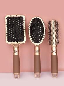 Bộ 3 lược tạo kiểu tóc - màu nâu - Xem 1