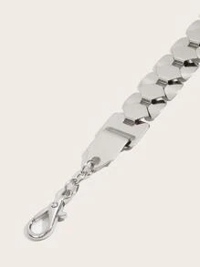 Minimalist Chain Belt - White - View 2