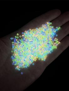 1 件裝時尚夜光 DIY 女裝玻璃珠，適合 DIY 珠寶製作 - 彩色 - 查看 2