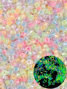 1 件裝時尚夜光 DIY 女裝玻璃珠，適合 DIY 珠寶製作 - 彩色 - 查看 1