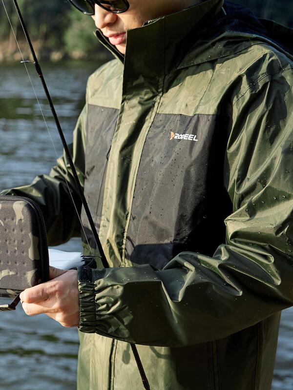 Rodeel Waterproof Fishing Rain Suit for Men (Rain gear Jacket & Trouser