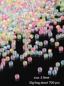 1 件裝時尚夜光 DIY 女裝玻璃珠，適合 DIY 珠寶製作 - 彩色 - 查看 3