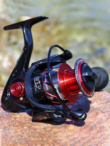 Sougayilang Fishing Reel Ultra Smooth Powerful,13+1BB Spinning Reel,Lightweight Graphite Frame, CNC Aluminum Spool for Freshwater - 紅色 - 查看 6