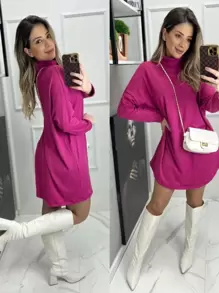 Women Dresses - 玫紅色 - 查看 1