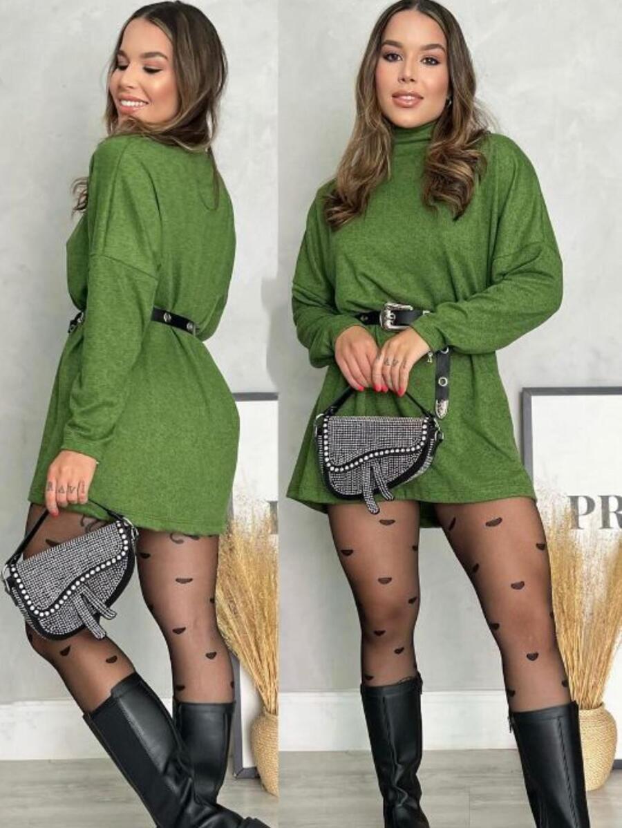 Women Dresses - Army Green - View 1