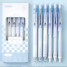 6pcs/set Simple And Fresh Neutral Pens, Random Colors - Blue - View 2