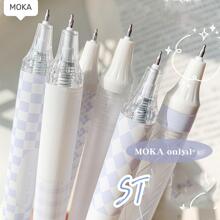 6pcs/set Simple And Fresh Neutral Pens, Random Colors - Blue - View 5