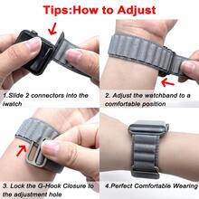 10 Pack Stretchy Nylon Band Compatible with Apple Watch Band 38mm 40mm 41mm 42mm 44mm 45mm 49mm for Women Men, Adjustable Sport Solo Loop Elastic Strap for Watch Series Ultra/SE/8/7/6/5/4/3/2/1 - G-10 Pack Alpine Loop và Dải nylon co giãn - Xem 4