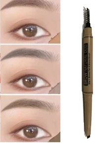 6 Brow Natural Duo 2 In 1 Eyebrow Pencil With Brush Assortment - Multicolor - View 2