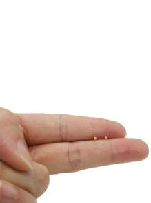 12 cái/bộ Vòng Mũi Bạc Sterling - Vàng - Xem 3