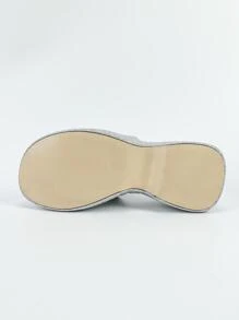 Giày Sandal Nữ Gót Đế Dày Màu Bạc Thời Trang - Bạc - Xem 6