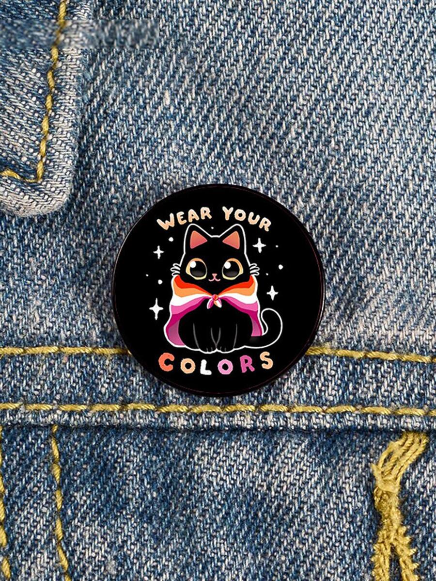 1入組搞笑貓胸針