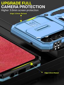 字母圖案磁性手機外殼附支架 - 淺藍色 - 查看 6